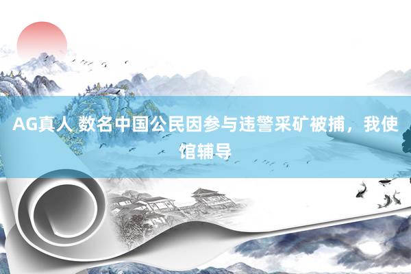 AG真人 数名中国公民因参与违警采矿被捕，我使馆辅导